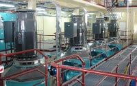 Refurbished pumps with new motors at WP0001.