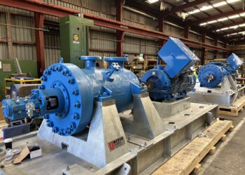 United’s API 610 centrifugal pumps thrive in handling
flammable and toxic liquids. Image: United Pumps